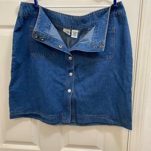Denim mini skirt